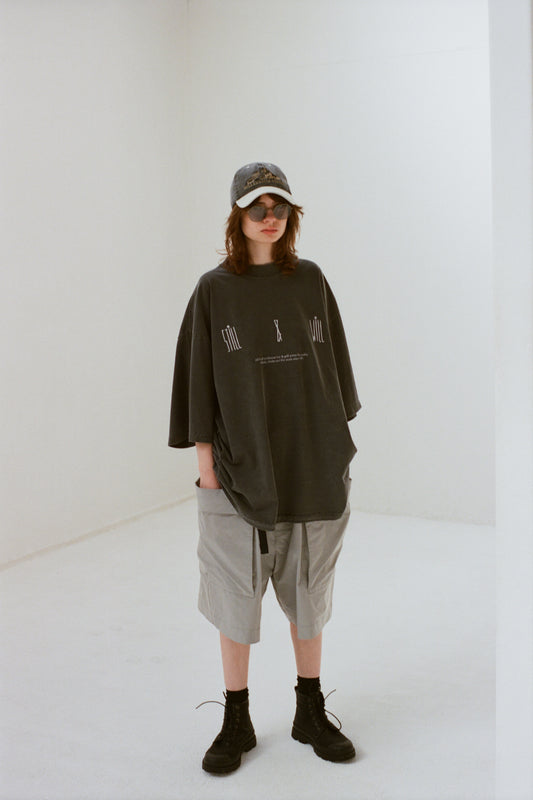 ESSAY PIGMENT DROPSHOULDER T-SHIRT - STILL & WILL