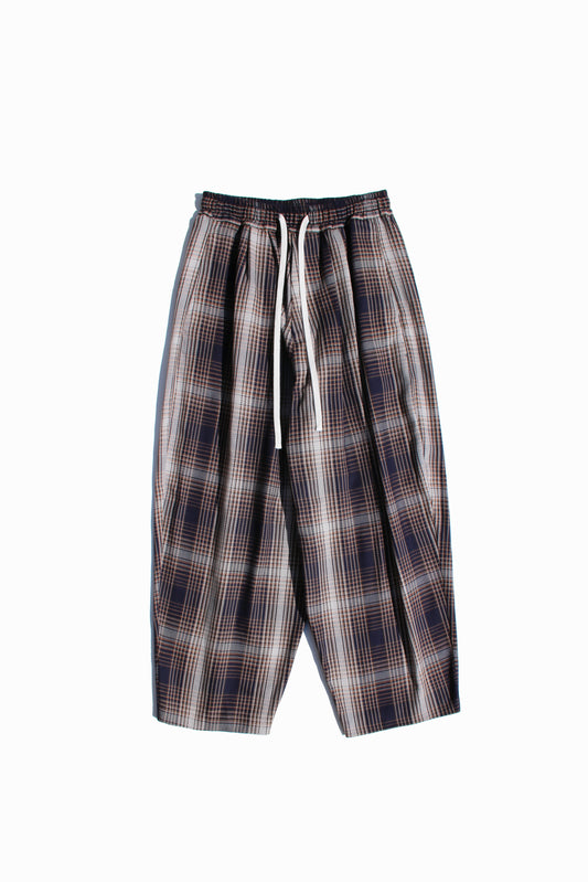 MY BEAUTIFUL LANDLET PLAID HEAVY TWILL PANTS