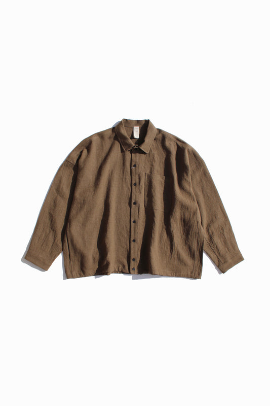 O PROJECT BOILED CLOTH BOMBER SHIRT