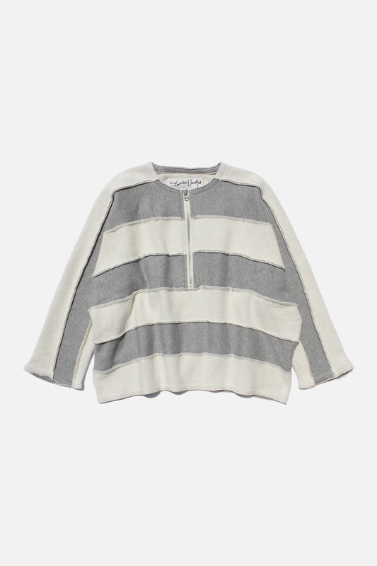 MY BEAUTIFUL LANDLET NAPPING BRUSHED FRENCH TERRY PULLOVER - GREY