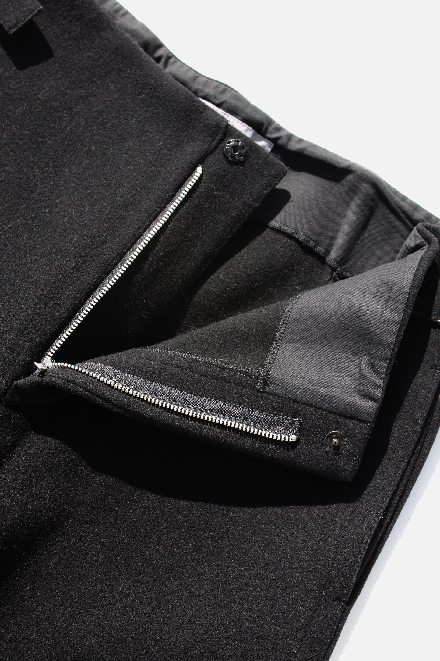 Yohji Yamamoto FEMME WOOL NYLON PANTS BLACK
