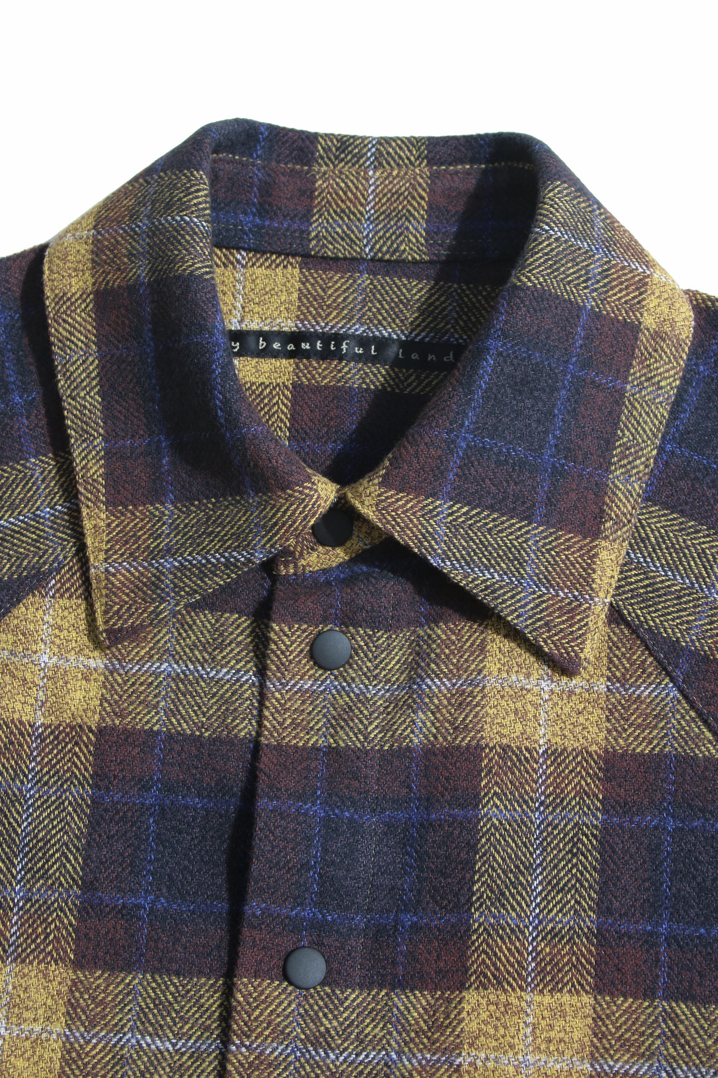 MY BEAUTIFUL LANDLET COTTON TWEED BIG POCKET SHIRT - YELLOW