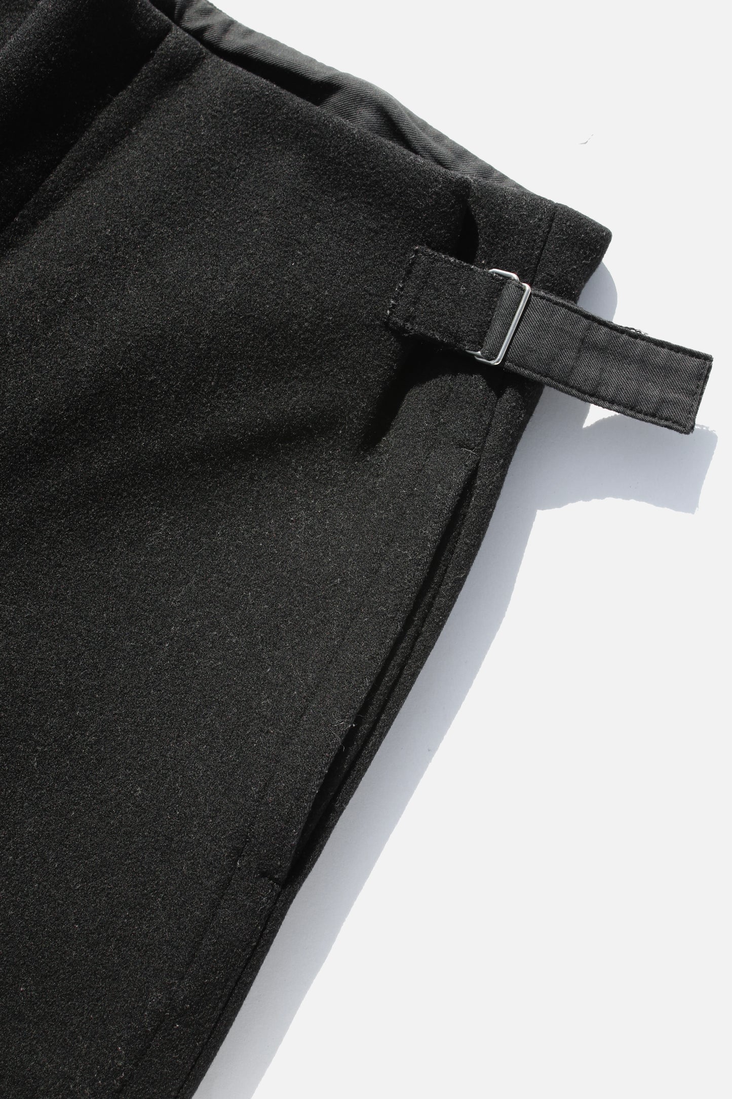 Yohji Yamamoto FEMME WOOL NYLON PANTS BLACK