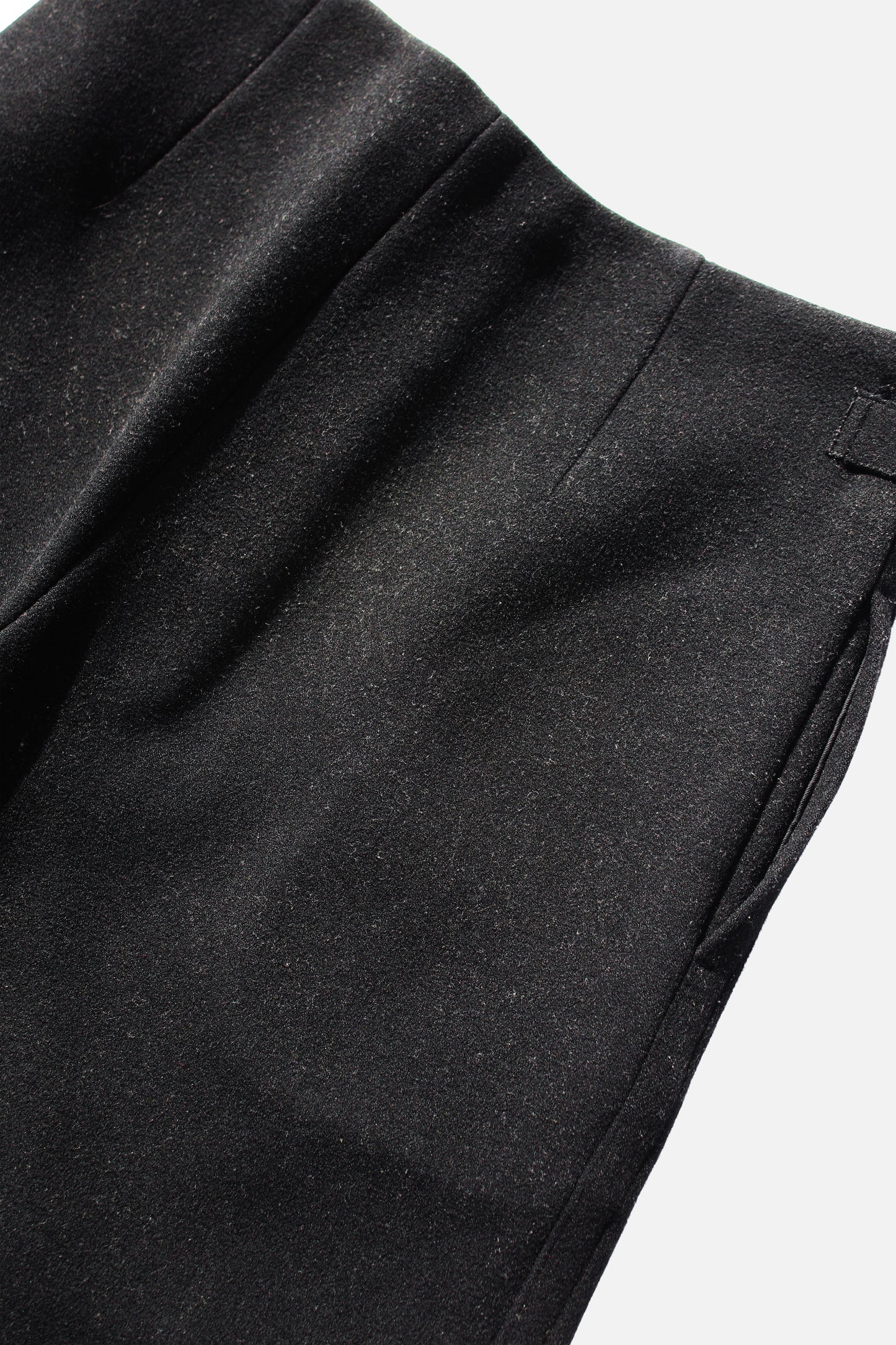 Yohji Yamamoto FEMME WOOL NYLON PANTS BLACK