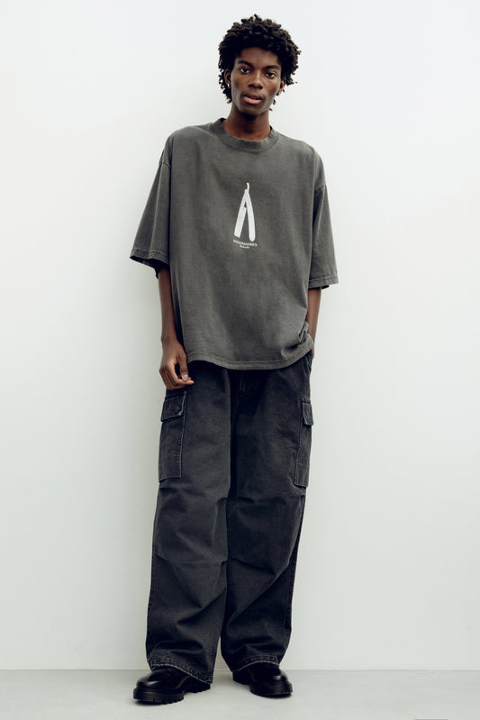 ESSAY PIGMENT DROPSHOULDER T-SHIRT - RAZORMARK