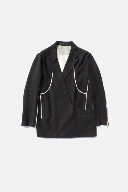 Yohji Yamamoto FEMME WRAP JACKET BLACK