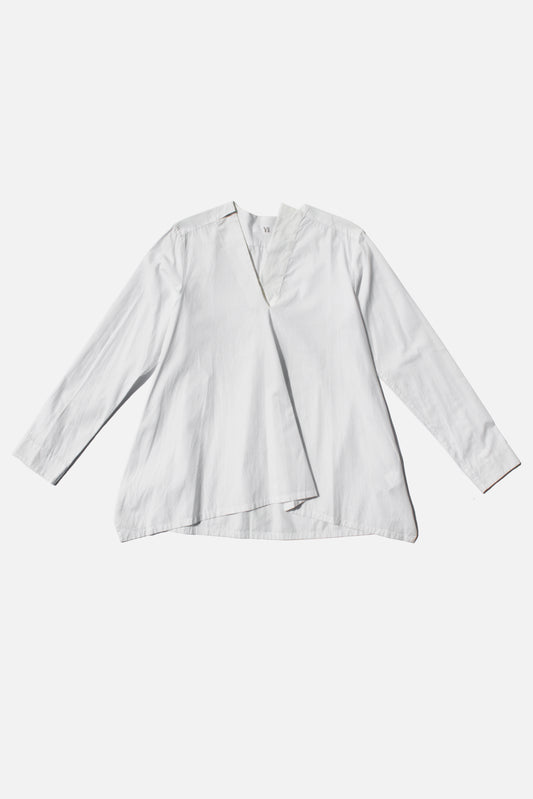 Y's V-NECK PULLOVER SHIRT WHITE
