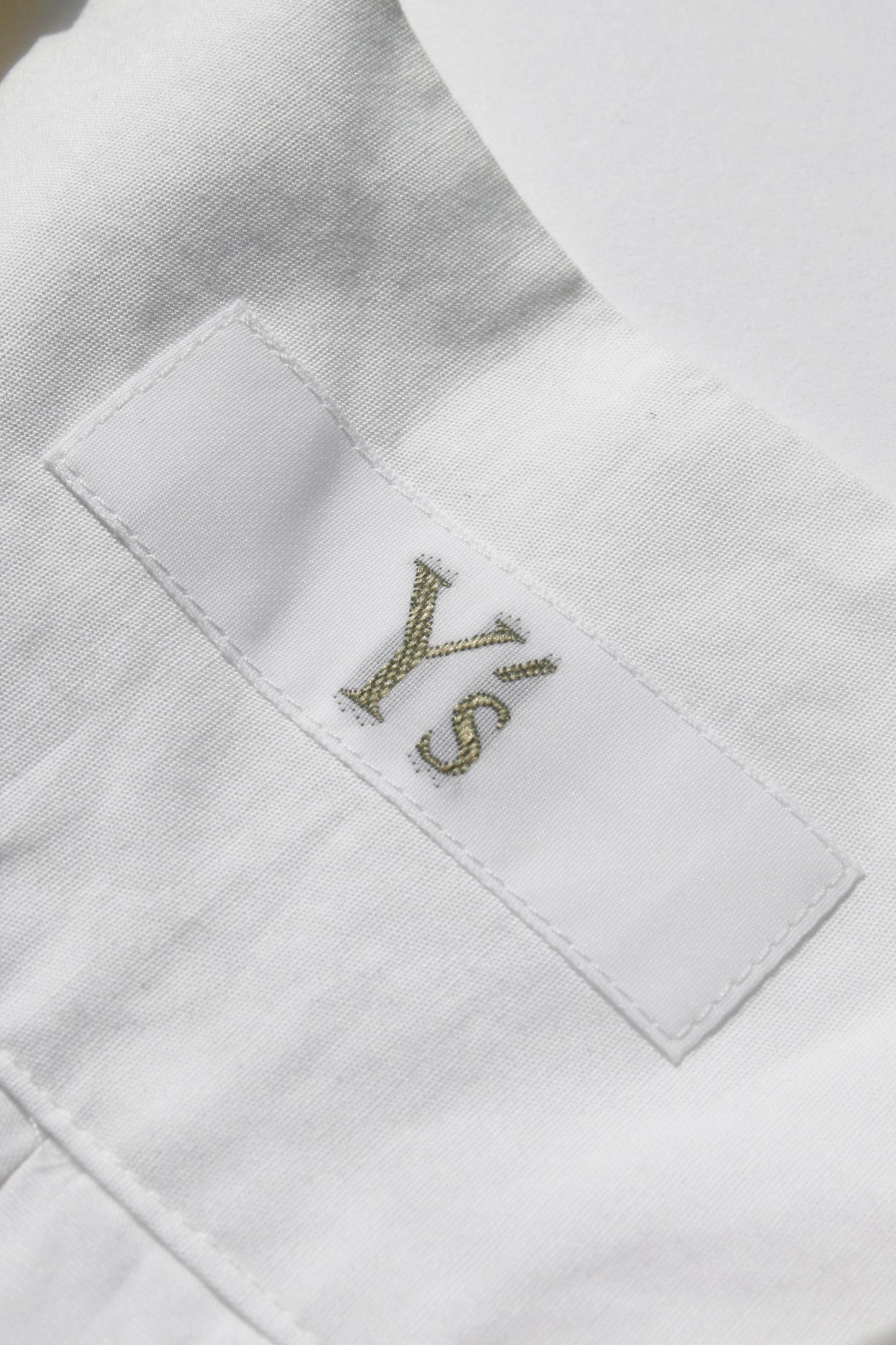 Y's V-NECK PULLOVER SHIRT WHITE