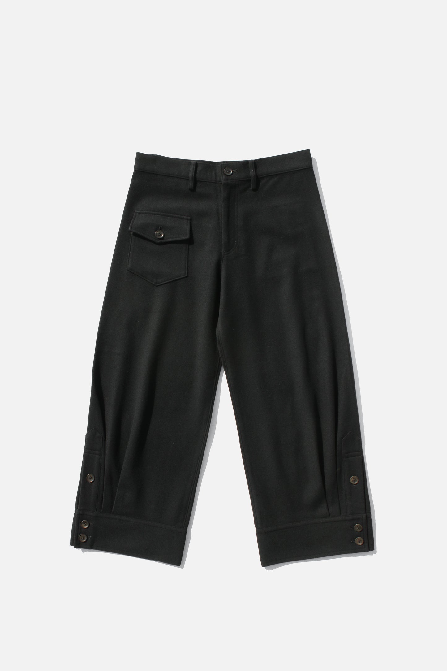 Y's WOOL PANTS BLACK