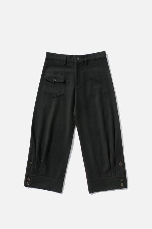 Y's WOOL PANTS BLACK
