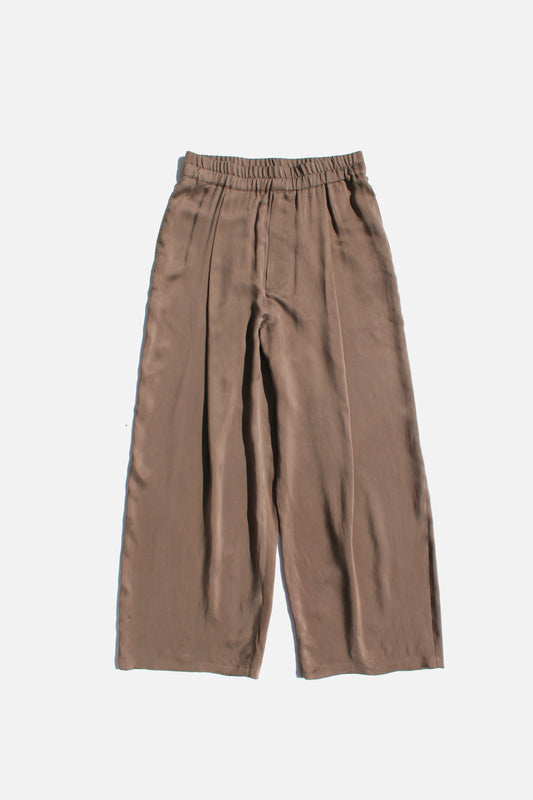 VOAAOV CUPRO TWILL PANTS - BEIGE