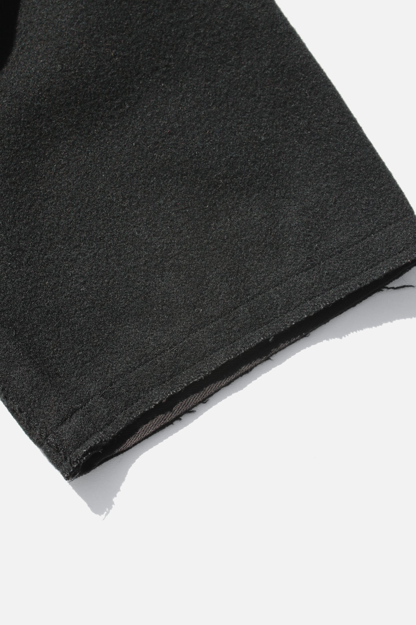 Y's BIG COLLAR LONG COAT BLACK