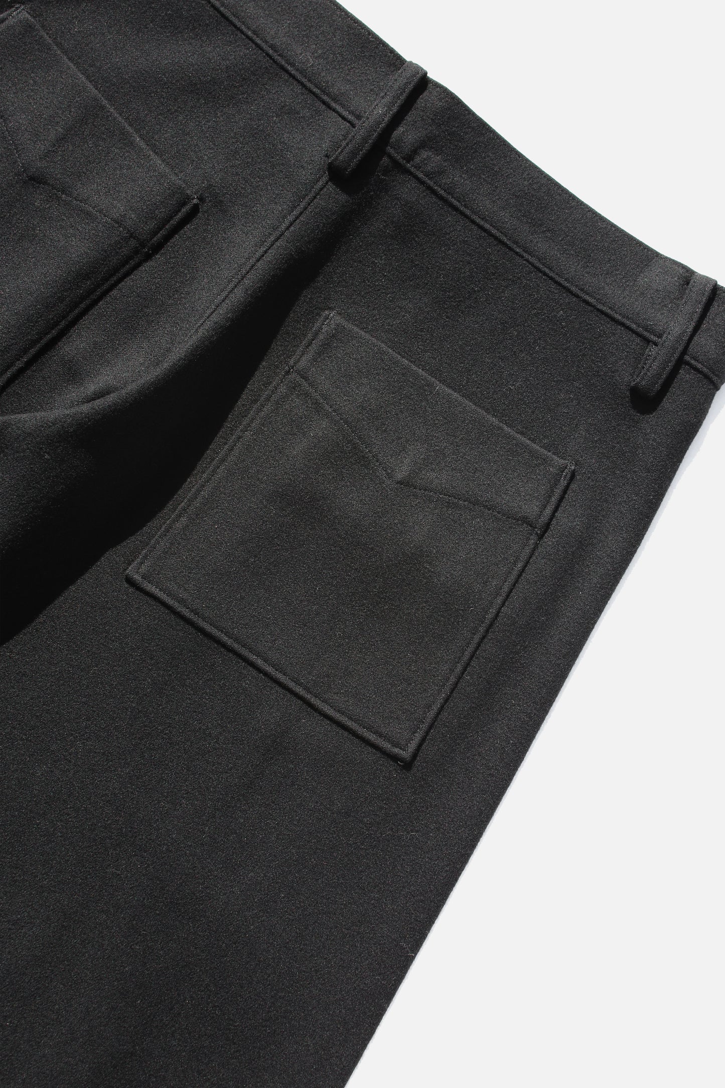 Y's WOOL PANTS BLACK