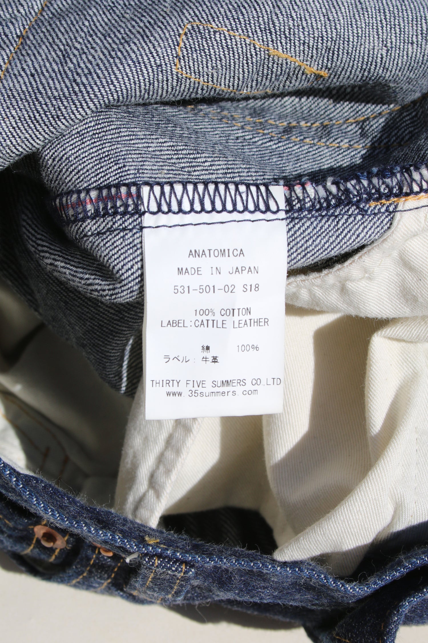 USED MARILYN 618 DENIM PANTS INDIGO