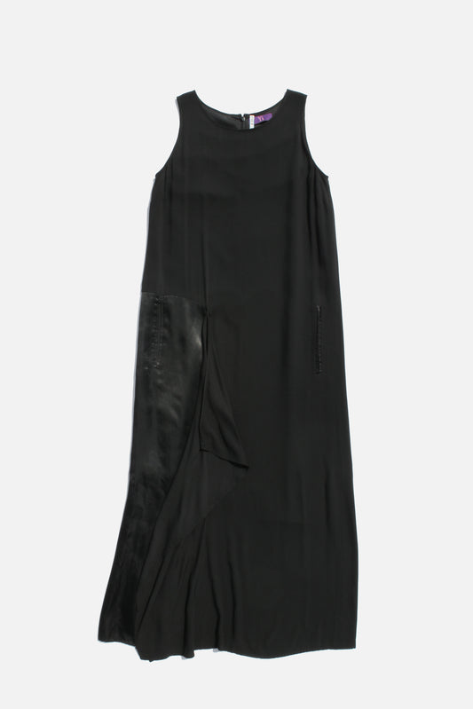 Y's SLEEVELESS LONG DRESS BLACK