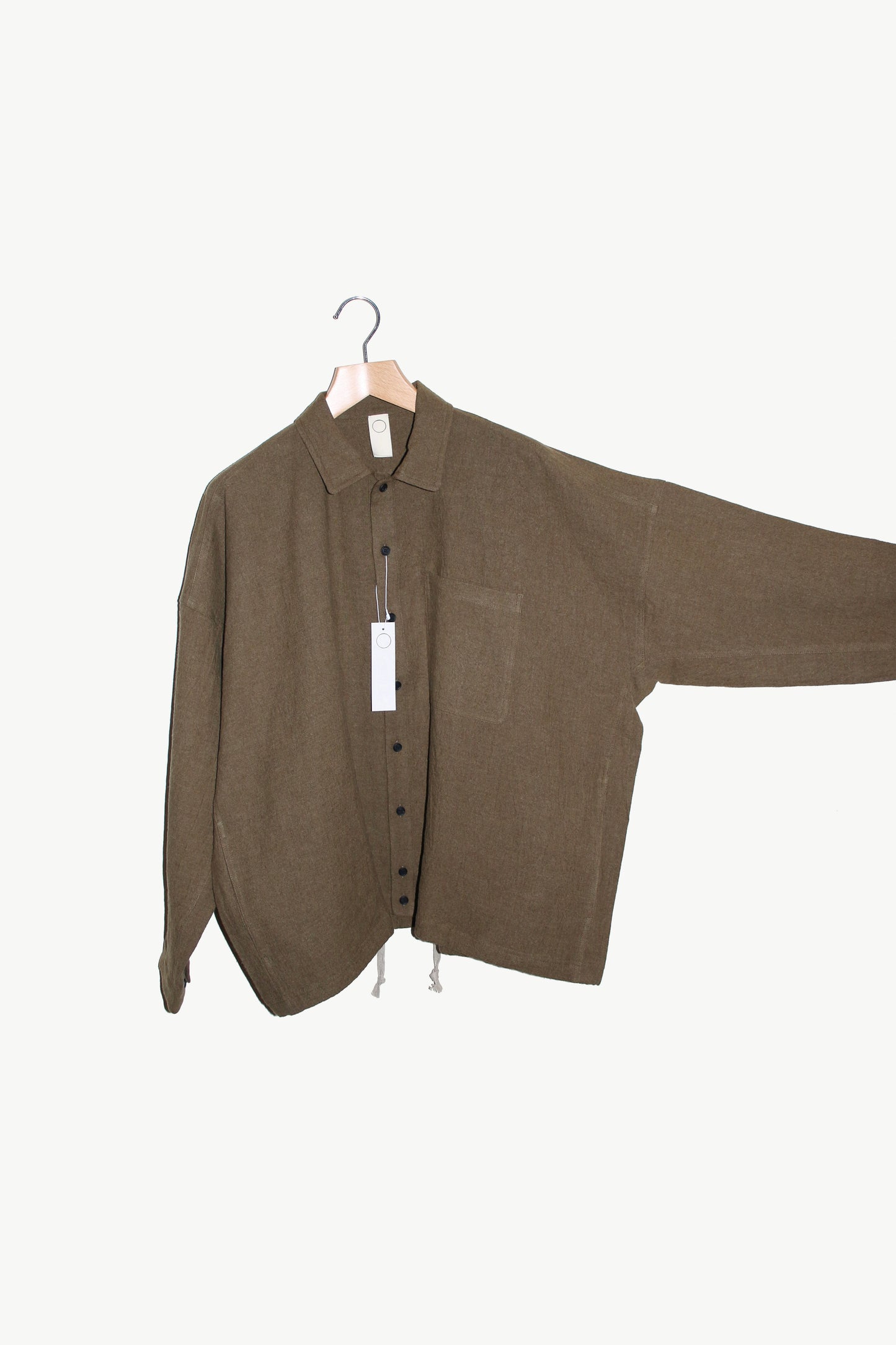 O PROJECT BOILED CLOTH BOMBER SHIRT