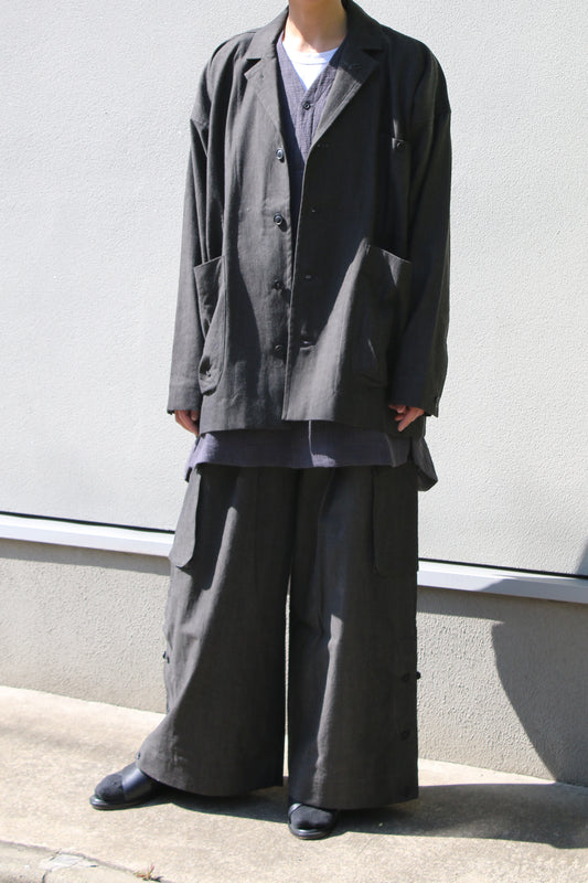 O PROJECT BRUSHED LT CANVAS BLAZER