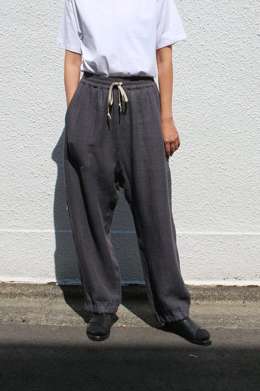 O PROJECT PANAMA MESH CLOTH WOVEN TRACK PANTS - ANTHRACITE