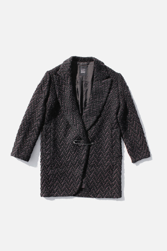 LIMI feu WOOL NYLON COAT