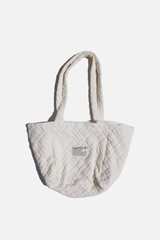 MY BEAUTIFUL LANDLET QUILTED JACQUARD BAG - OFF WHITE