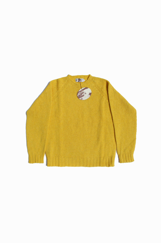 NOR’EASTERLY SCOTLAND II 2PLY RAGLAN CREW KNIT - GORSE FLOWER