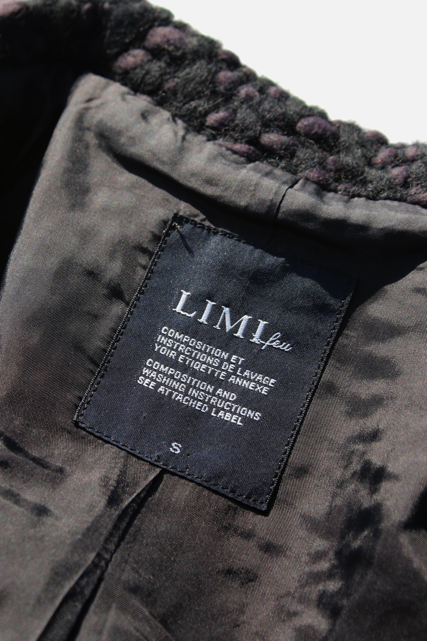 LIMI feu WOOL NYLON COAT