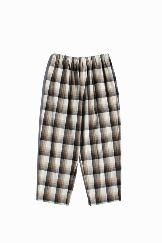 BASISBROEK REOVERT PANTS - BEIGE CHECK / BLUE CHECK