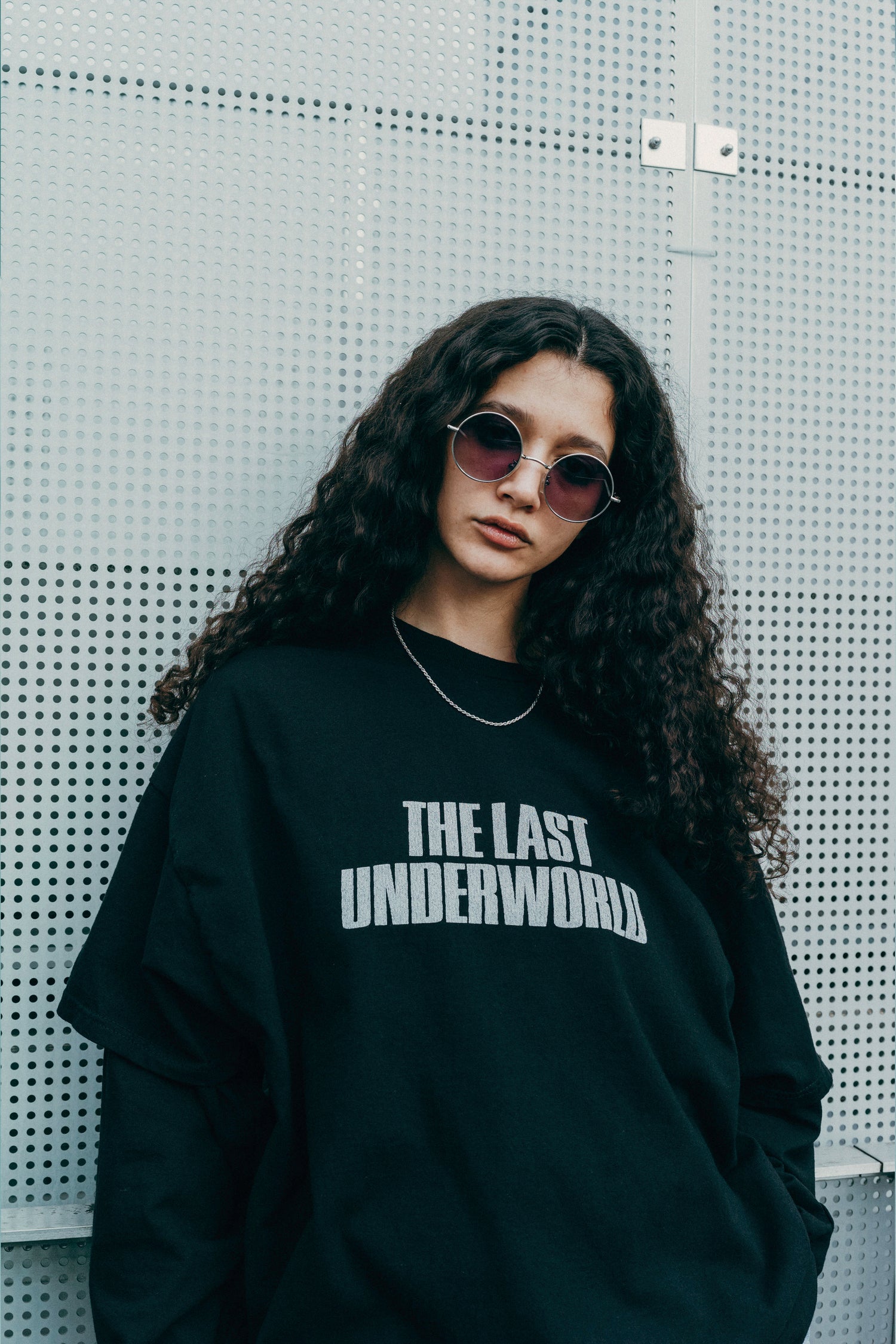 ESSAY LAYERED OVERSIZE LONG T-SHIRT - THE LAST UNDERWORLD