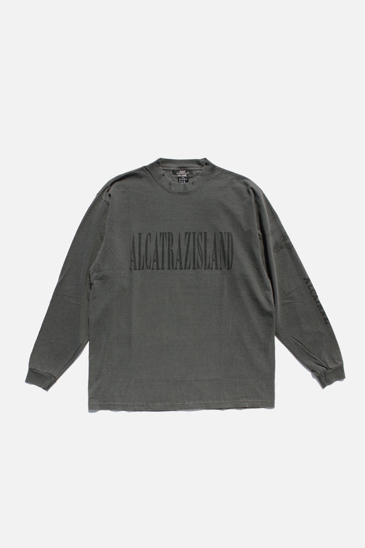 ESSAY PIGMENT DROPSHOULDER LONG T-SHIRT - ALCATRAZ