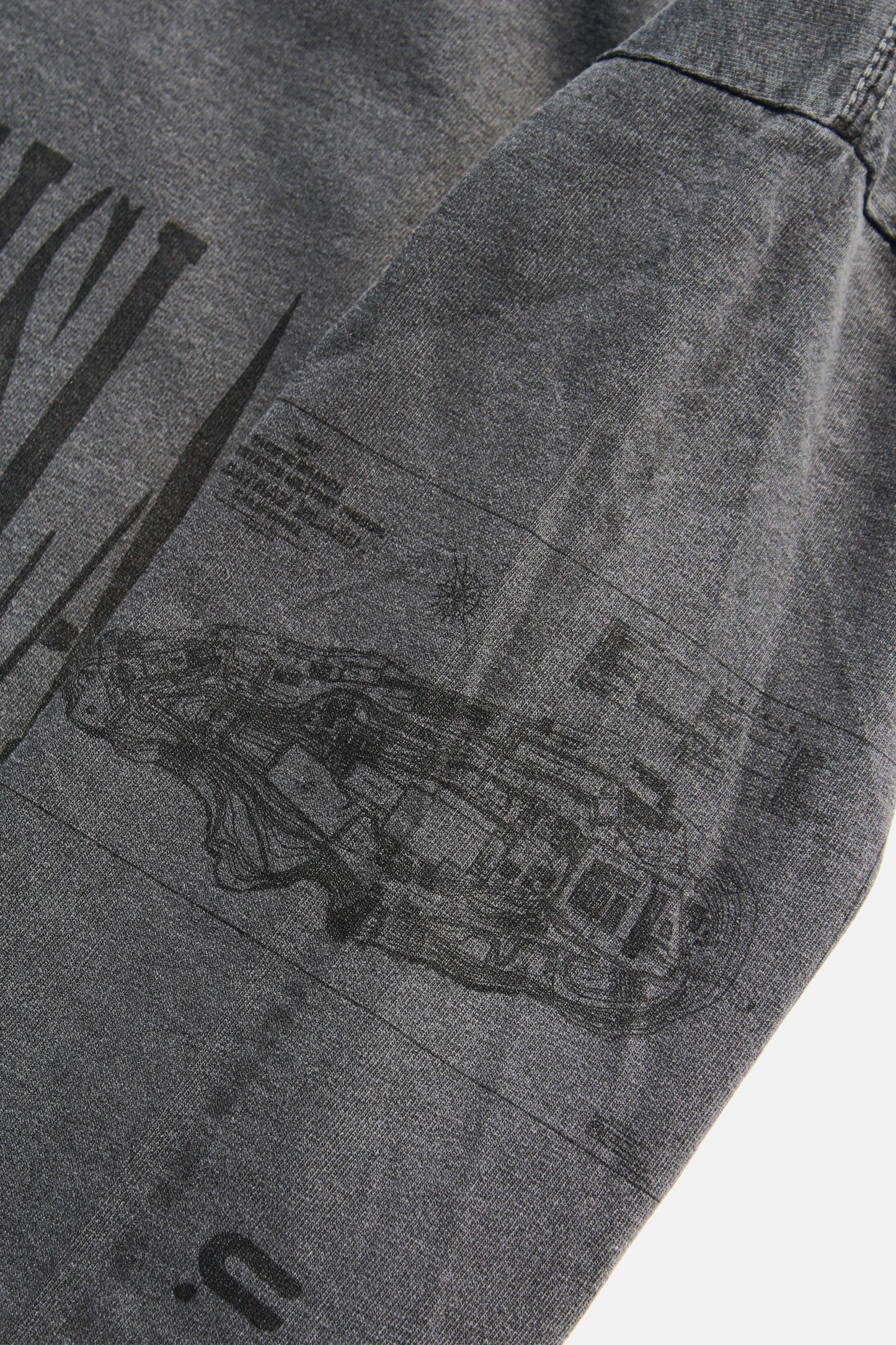 ESSAY PIGMENT DROPSHOULDER LONG T-SHIRT - ALCATRAZ