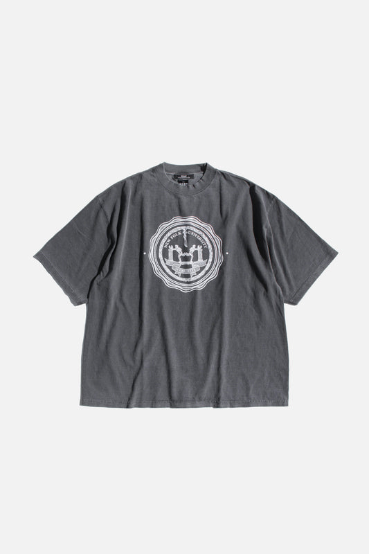 ESSAY PIGMENT DROPSHOULDER T-SHIRT - CHARCOAL NEW FOLK