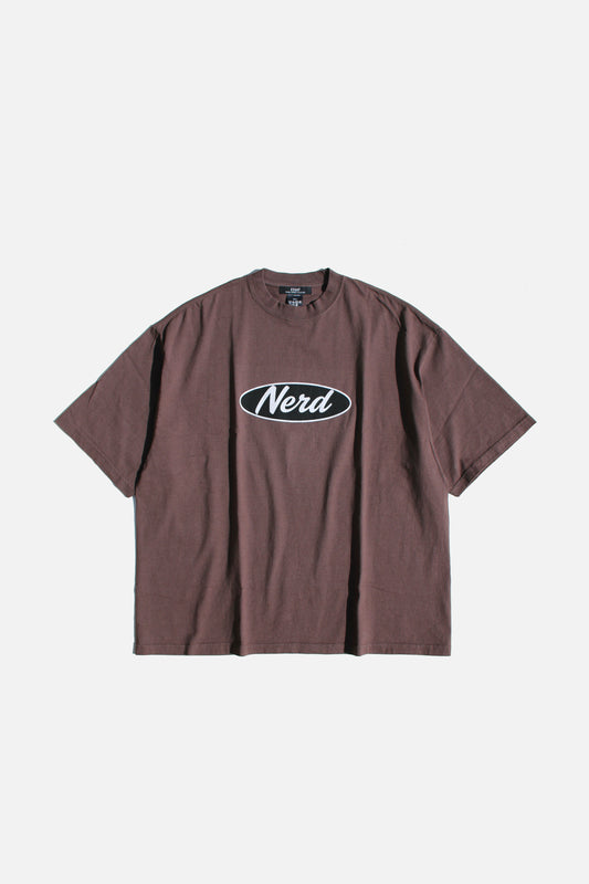 ESSAY PIGMENT DROPSHOULDER T-SHIRT - BROWN