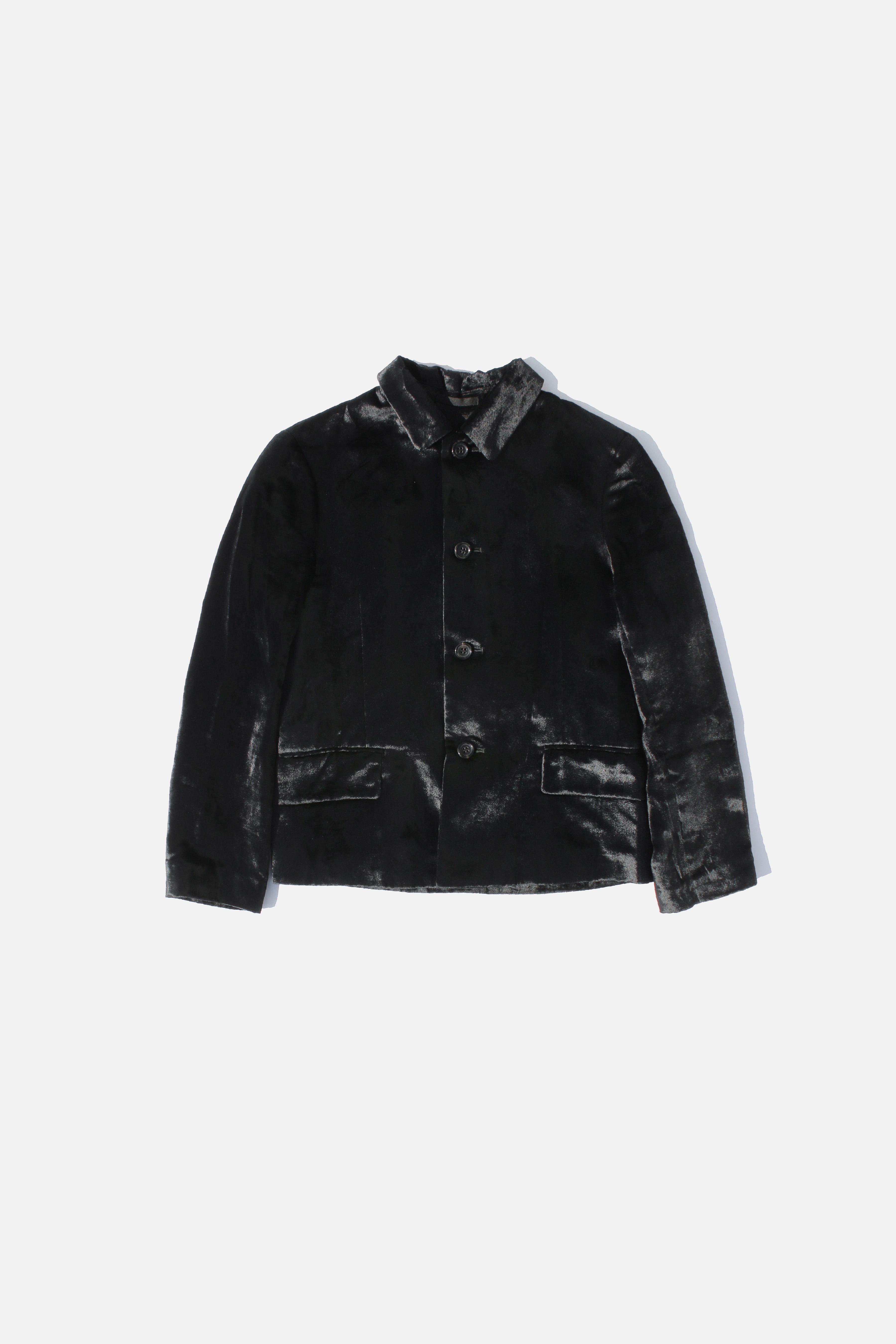 【Runa】トリココムデギャルソン　AD2001 丸襟 レザージャケット COMME des GARCONS コムデギャルソン Lewis Leathers KZ-J001