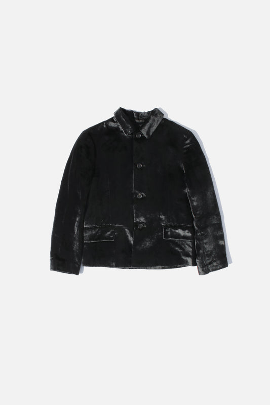 tricot COMME des GARÇONS RAYON VELVET JACKET BLACK