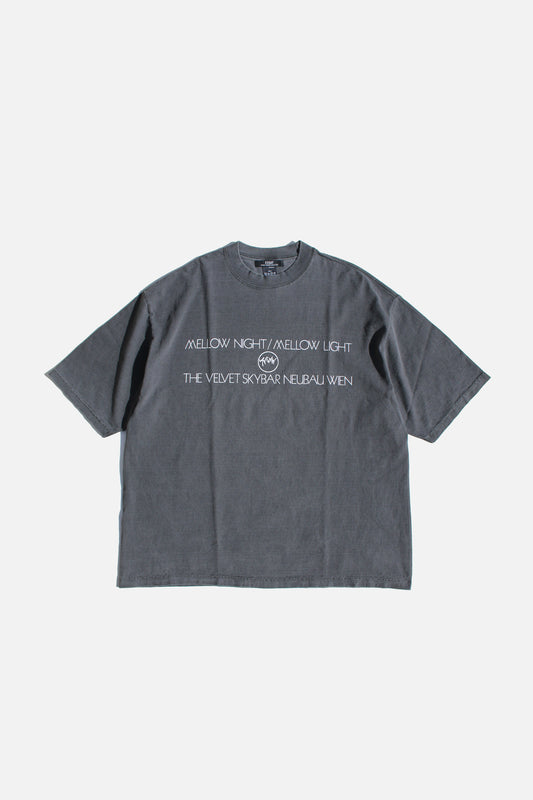 ESSAY PIGMENT DROPSHOULDER T-SHIRT - CHARCOAL