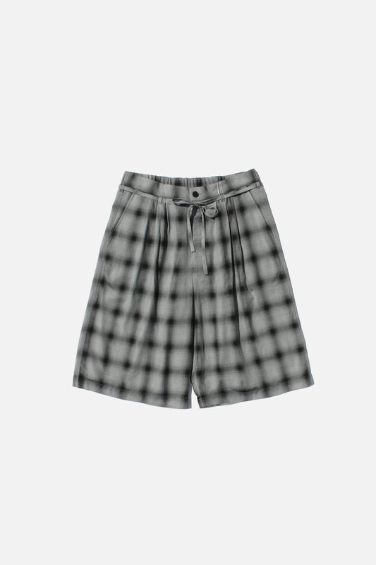 ESSAY 3TUCKED CROP SHORTS - GREY CHECK