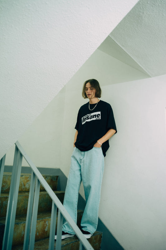 ESSAY OVERSIZED PRINT T-SHIRT - INSANE