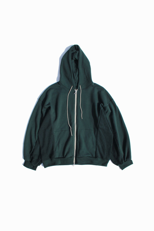 MY BEAUTIFUL LANDLET 30/7 TIGHT TENSION FLEECE FABRIC ZIP SWEAT HOODIE