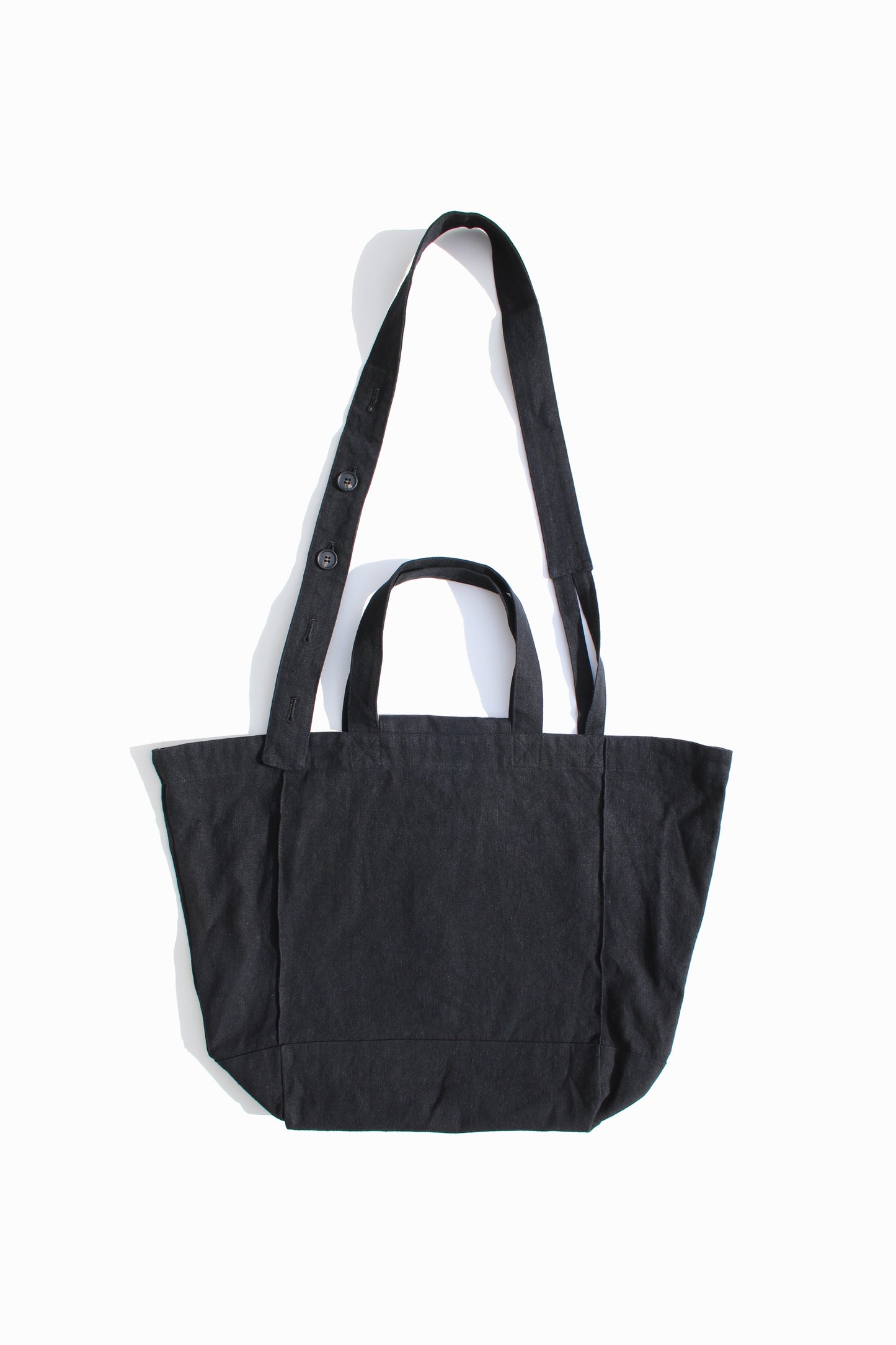 O PROJECT CANVAS 2WAY LARGE CARRIER BAG - BLACK