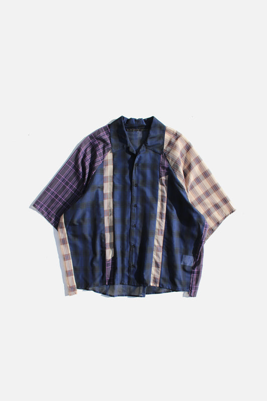 MY BEAUTIFUL LANDLET ORGANDY CHECK SS SHIRT