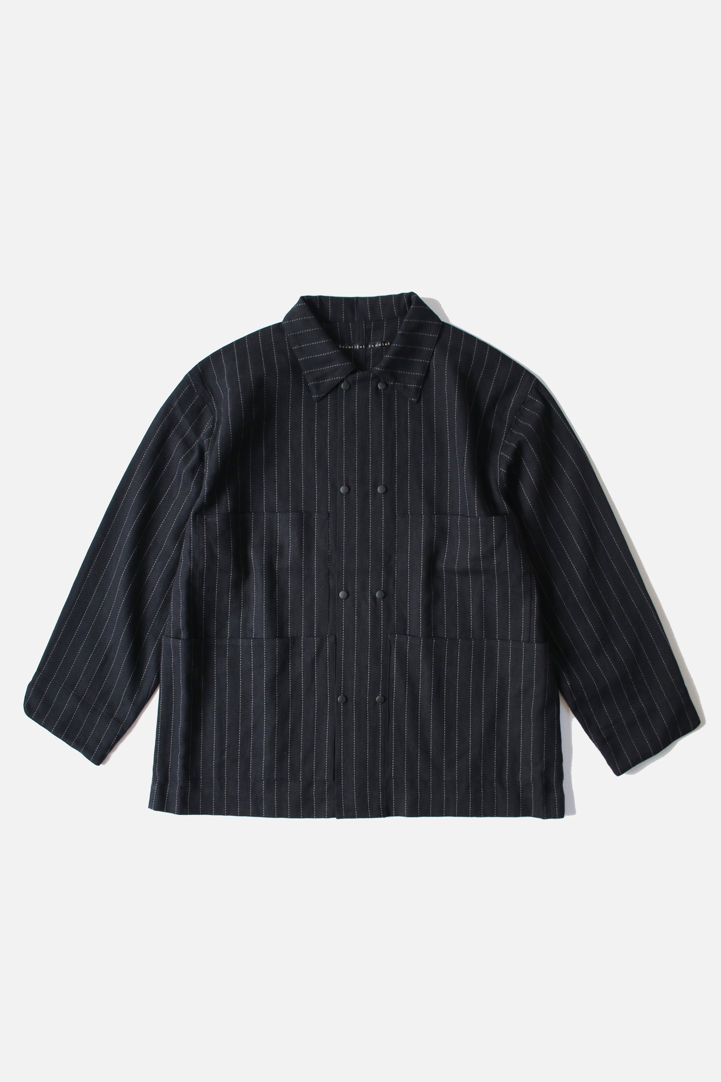 MY BEAUTIFUL LANDLET DOBBYSTRIPE HERRINGBONE JACKET