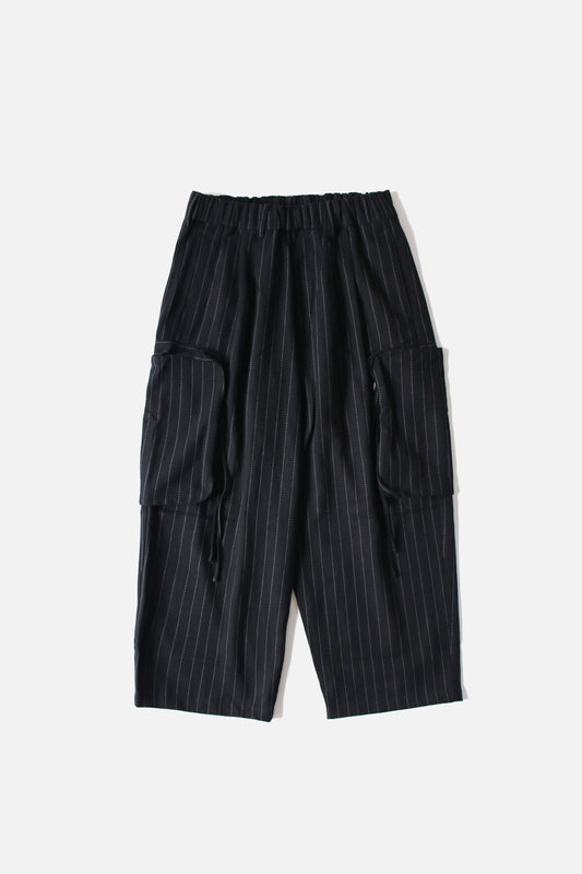 MY BEAUTIFUL LANDLET DOBBYSTRIPE HERRINGBONE CARGO PANTS