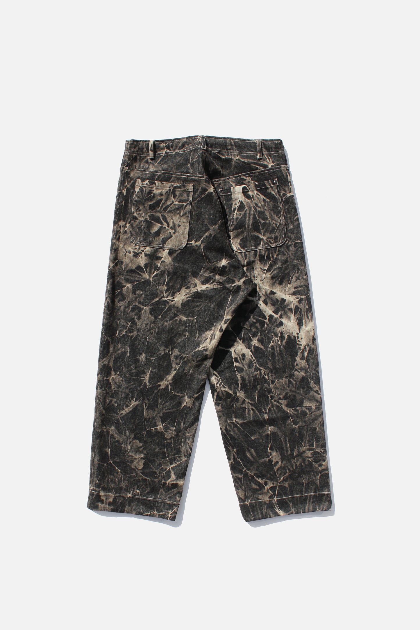 O PROJECT BLEACHED SHADOW DENIM TROUSERS