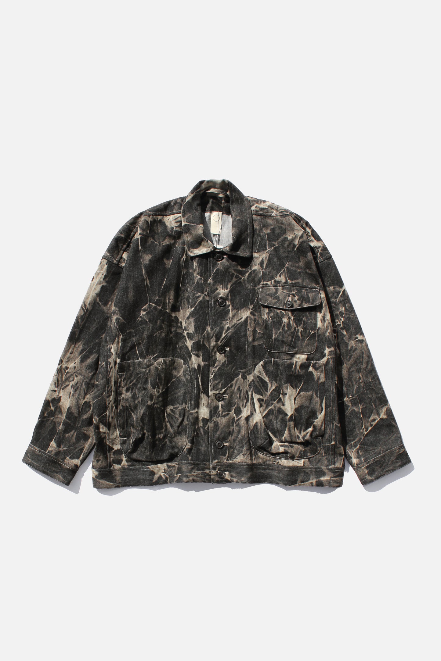 O PROJECT BLEACHED SHADOW DENIM JACKET