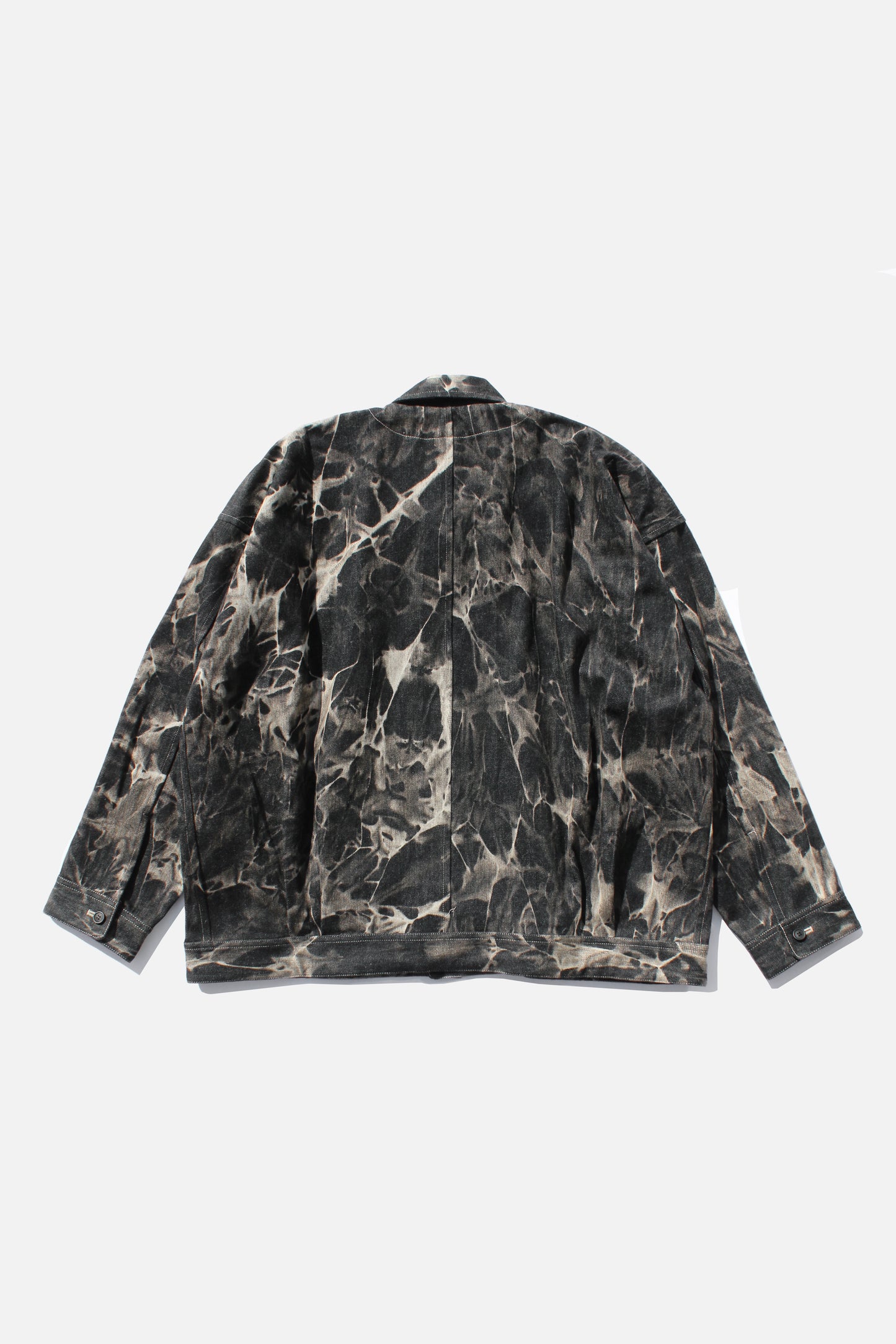 O PROJECT BLEACHED SHADOW DENIM JACKET