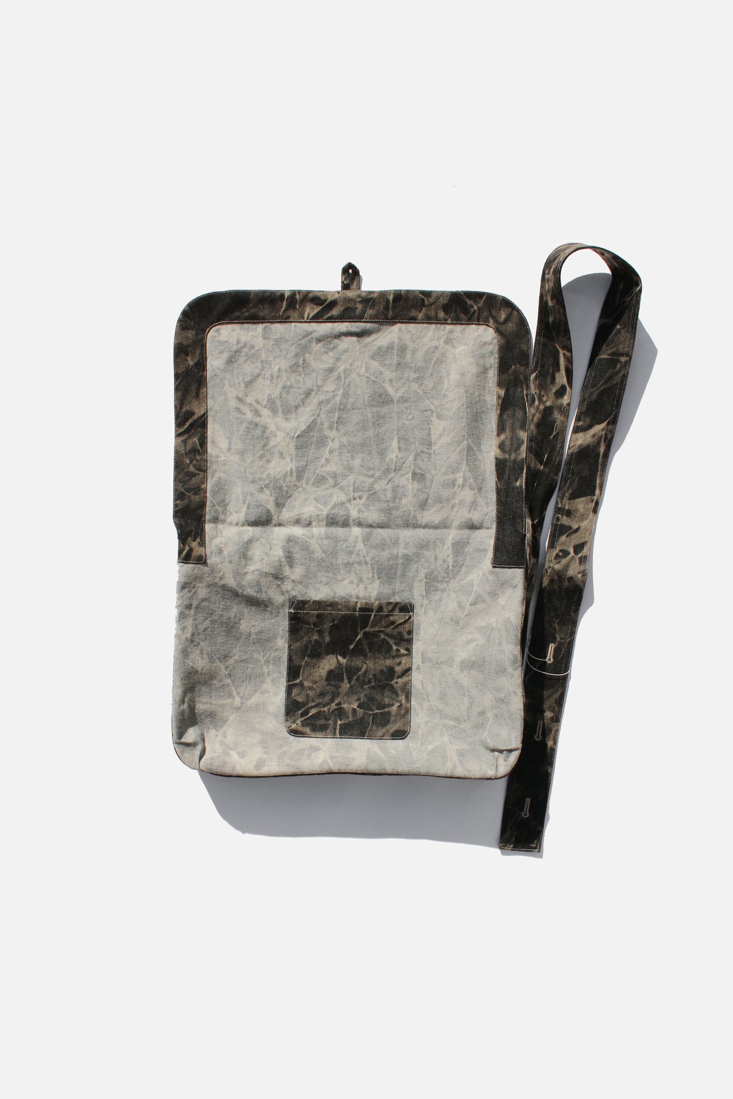 O PROJECT BLEACHED SHADOW DENIM CARRIER BAG