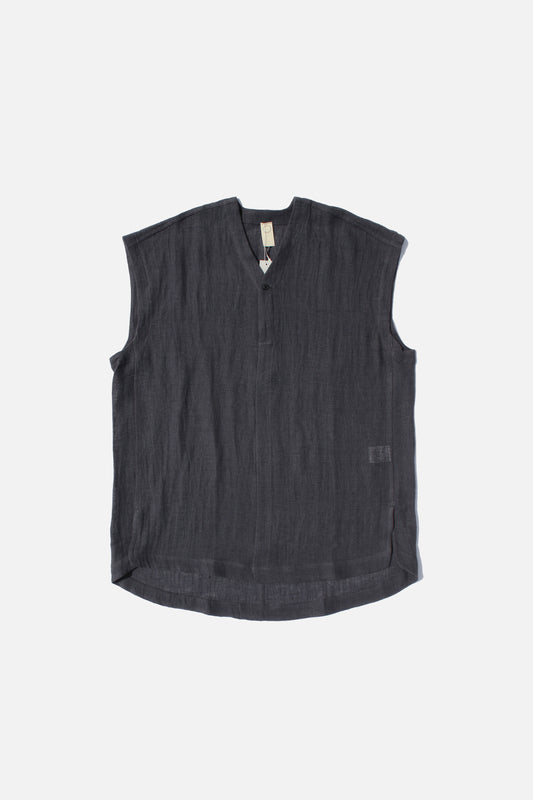 O PROJECT PANAMA MESH CLOTH TUNIC - ANTHRACITE