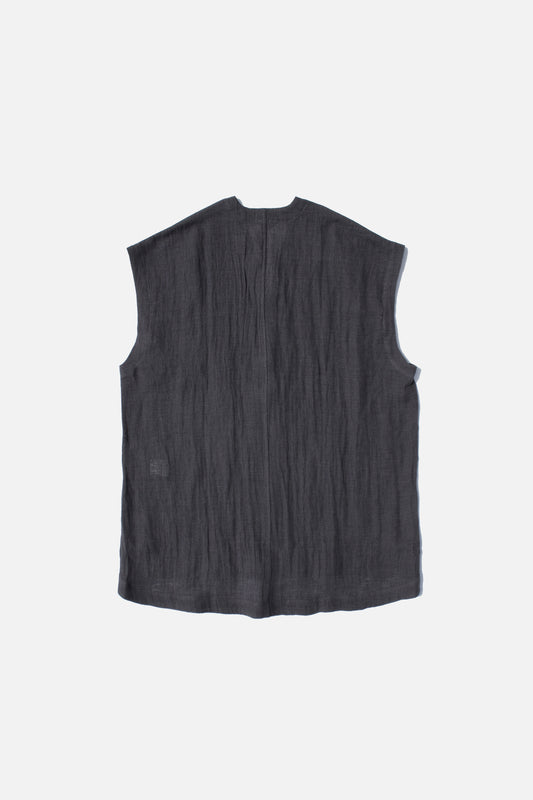 O PROJECT PANAMA MESH CLOTH TUNIC - ANTHRACITE