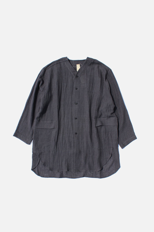 O PROJECT PANAMA MESH CLOTH LONG SHIRT - ANTHRACITE