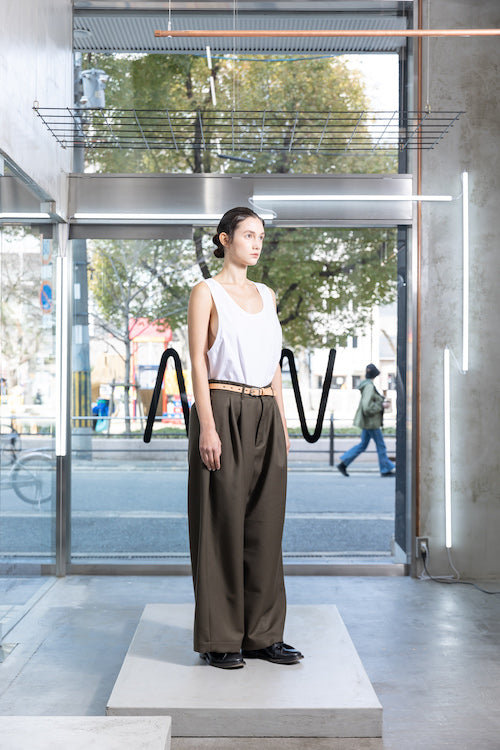 VOAAOV BISHU WOOL ONI SURGE WIDE PANTS
